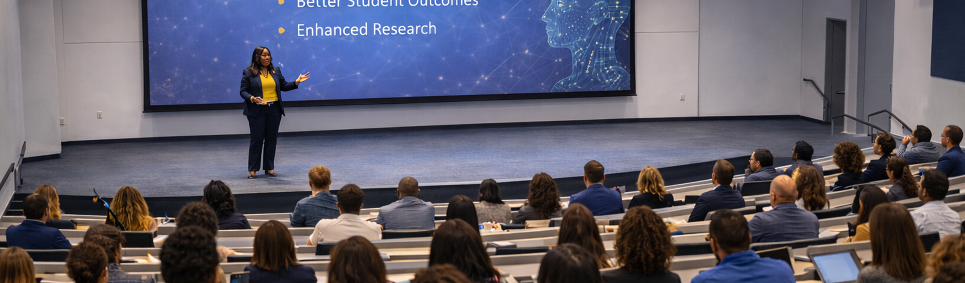 Snapshot of Microsoft AI in action at trade show.